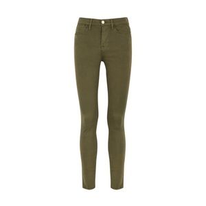 Frame Le High Skinny Army Green Jeans, size 29